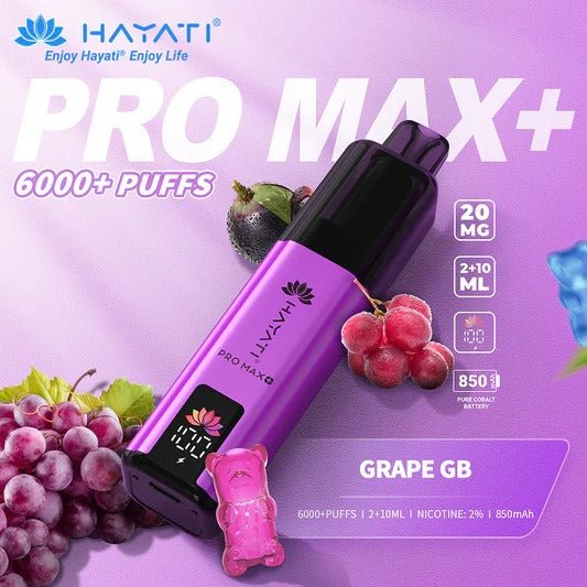Hayati Pro Max+ 6000 Puffs Vape Kit - Eazy Vapes