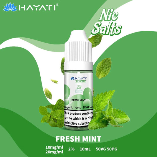 Hayati Pro Max Nic Salts E-Liquids - Fresh Mint
