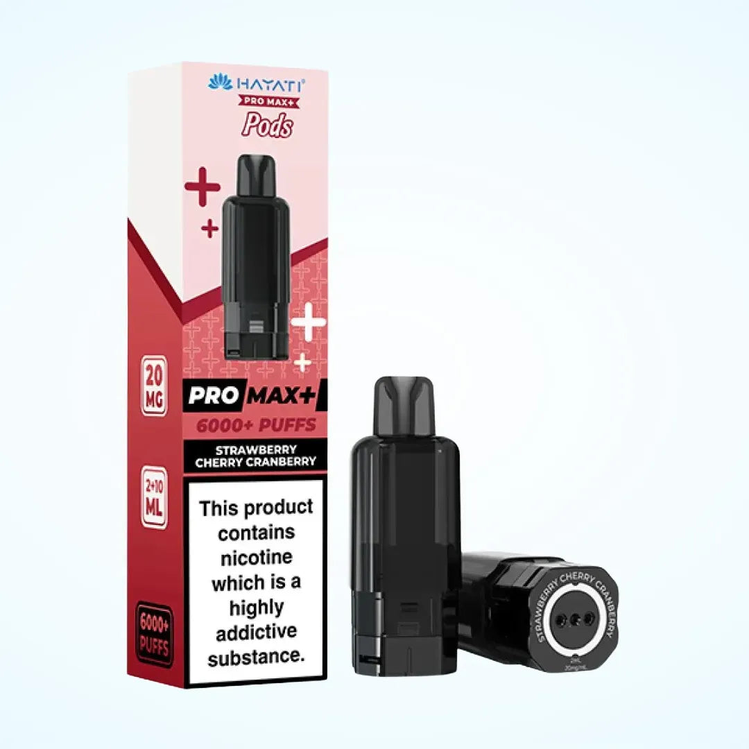 Hayati Pro Max+ 6K Prefilled Pod Refills - Strawberry Cherry Cranberry