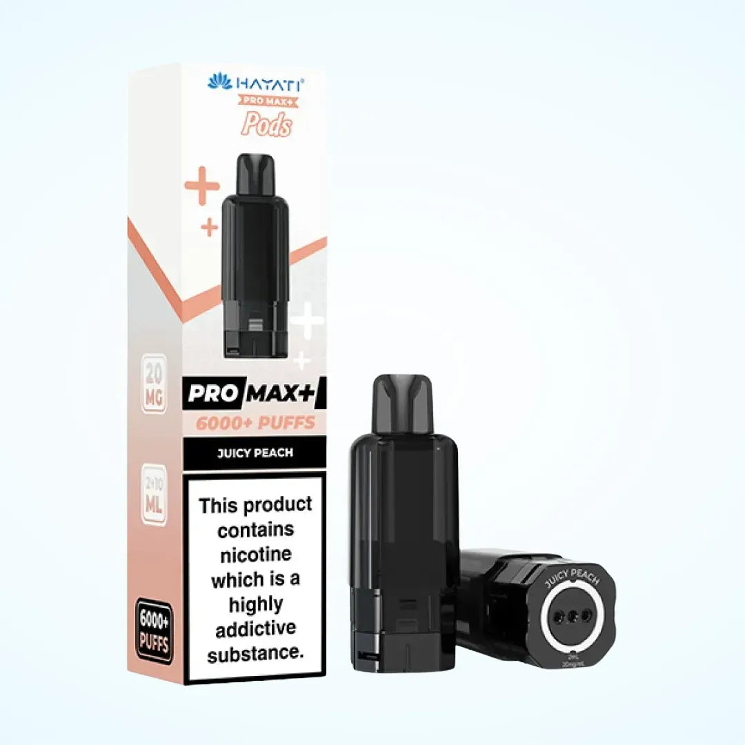 Hayati Pro Max+ 6K Prefilled Pod Refills - Juicy Peach
