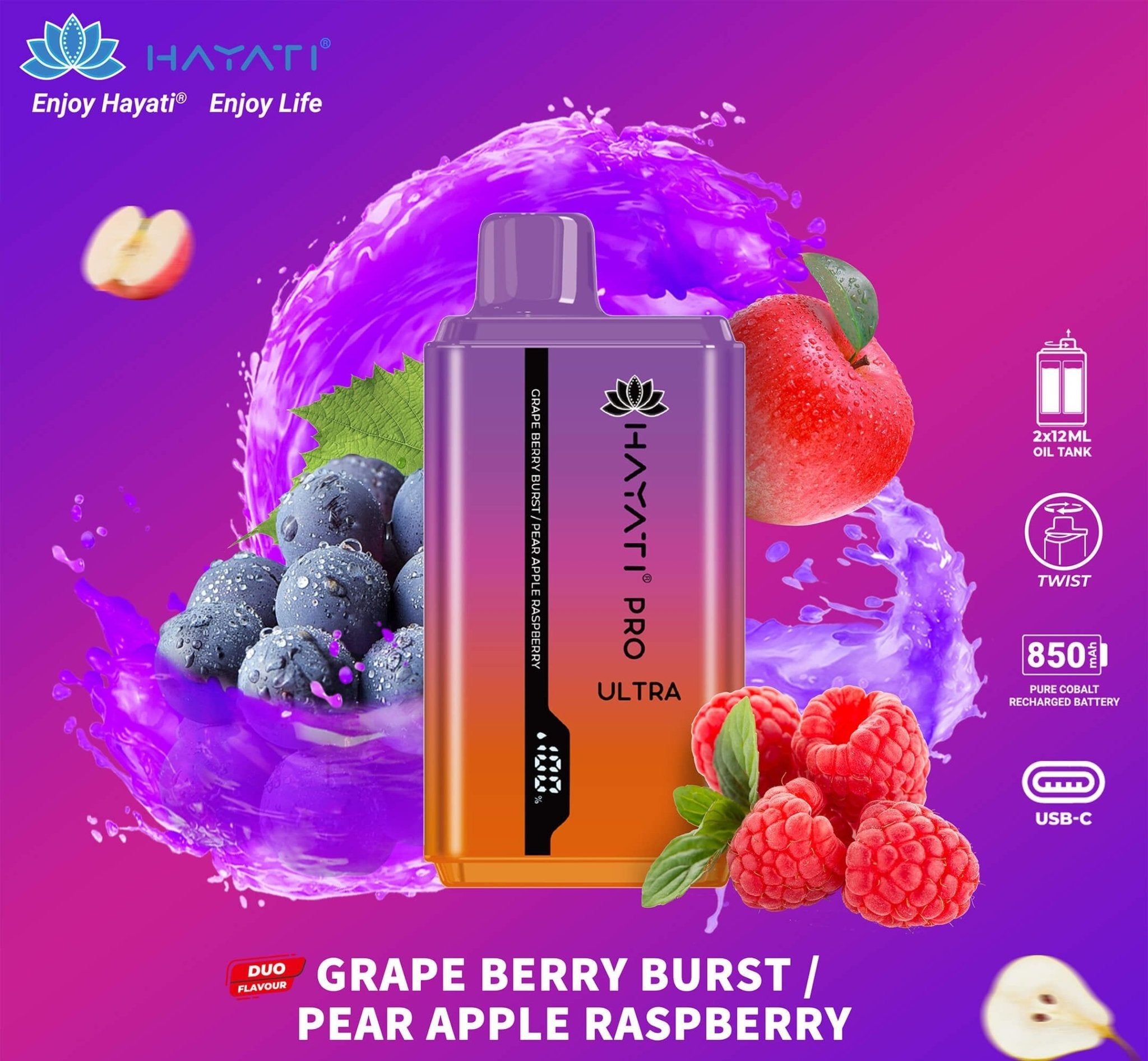 Hayati Pro Ultra 15000 Puffs Disposable - Eazy Vapes