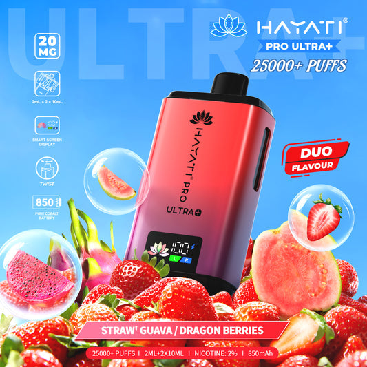 Hayati Pro Ultra+ 25K - Straw' Guava / Dragon Berries
