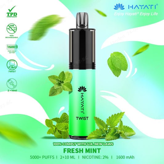 Hayati Twist 5000 Puff Disposable - Eazy Vapes