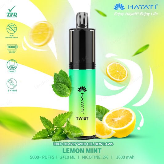 Hayati Twist 5000 Puff Disposable - Eazy Vapes