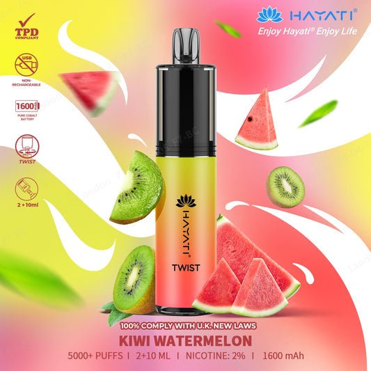 Hayati Twist 5000 Puff Disposable - Eazy Vapes