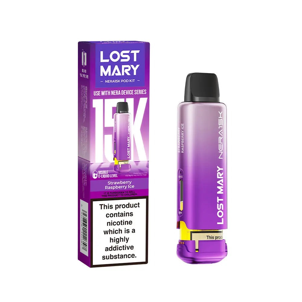 Lost Mary Nera 15K Replacement Pod - Strawberry Raspberry Ice