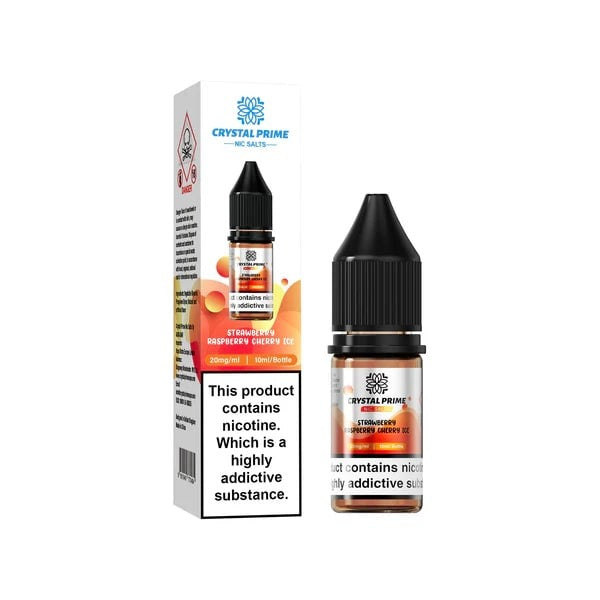 Crystal Prime 7000 Nic Salt 10ml E-Liquid - Strawberry Raspberry Cherry Ice