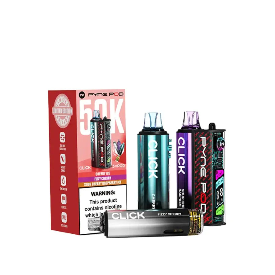 Pyne Pod Click 50K Vape Kit - Cherry Edition