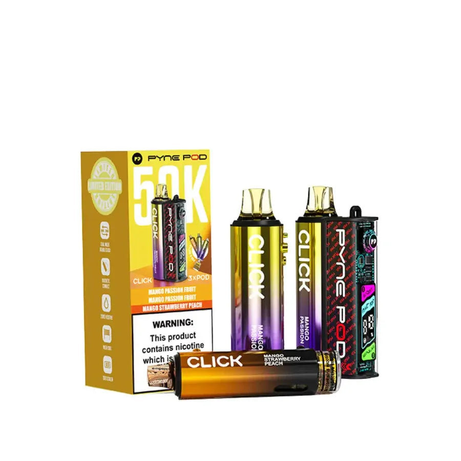 Pyne Pod Click 50K Vape Kit - Mango Edition