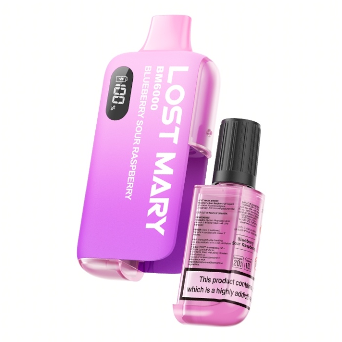 Lost Mary BM6000 Disposable Vape - Blueberry Sour Raspberry