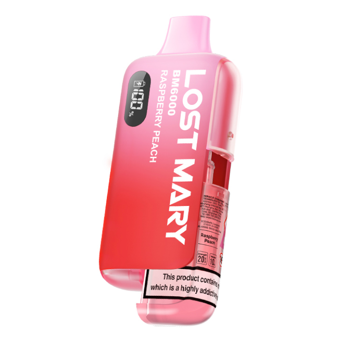 Lost Mary BM6000 Disposable Vape - Raspberry Peach