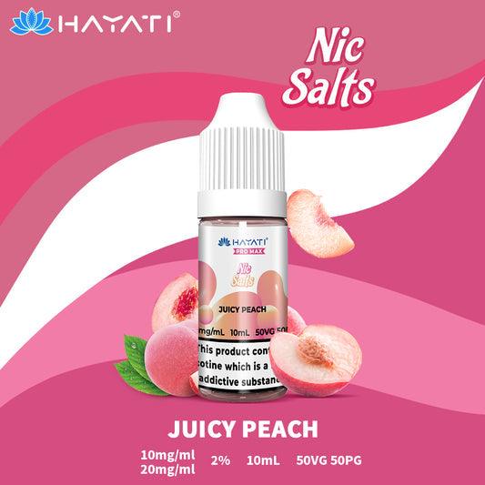 Hayati Pro Max Nic Salts E-Liquids - Juicy Peach