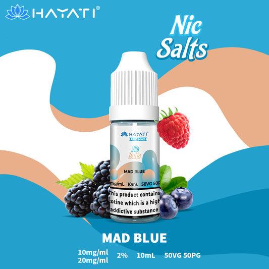 Hayati Pro Max Nic Salts E-Liquids - Mad Blue