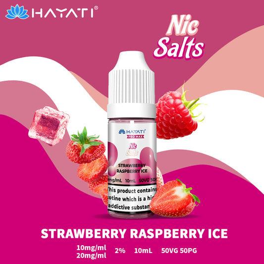 Hayati Pro Max Nic Salts E-Liquids - Strawberry Raspberry Ice