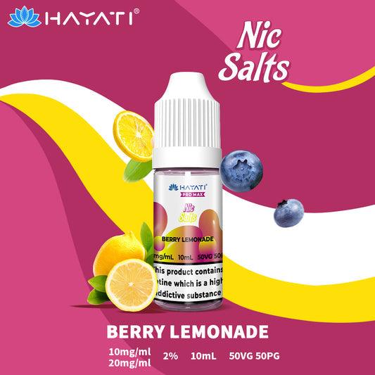 Hayati Pro Max Nic Salts E-Liquids - Berry Lemonade