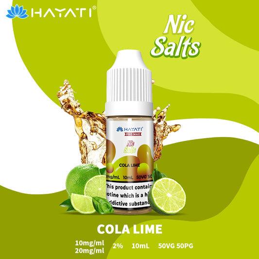 Hayati Pro Max Nic Salts E-Liquids - Cola Lime