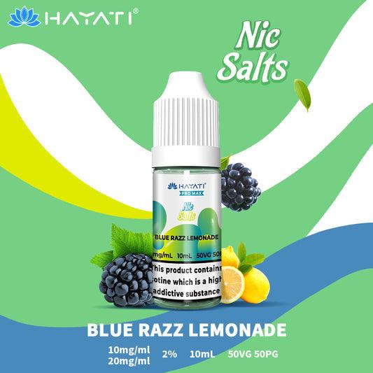 Hayati Pro Max Nic Salts E-Liquids - Blue Razz Lemonade