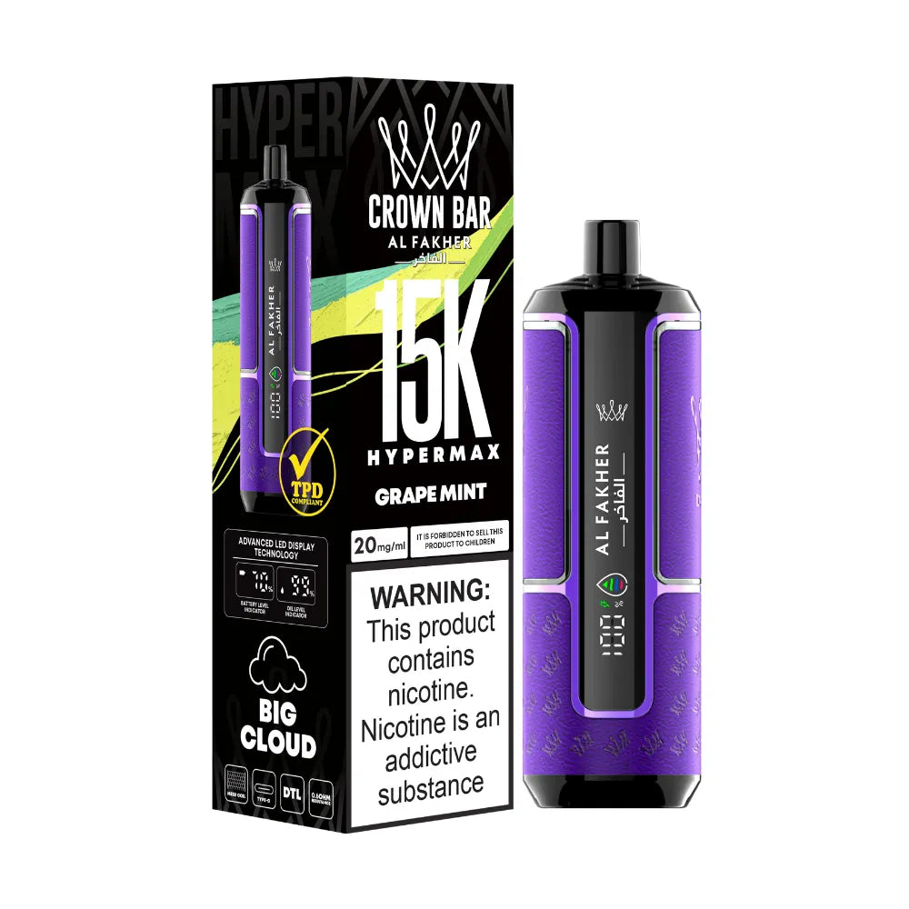 Al Fakher Crown Bar 15K Hypermax Disposable | Eazy Vapes