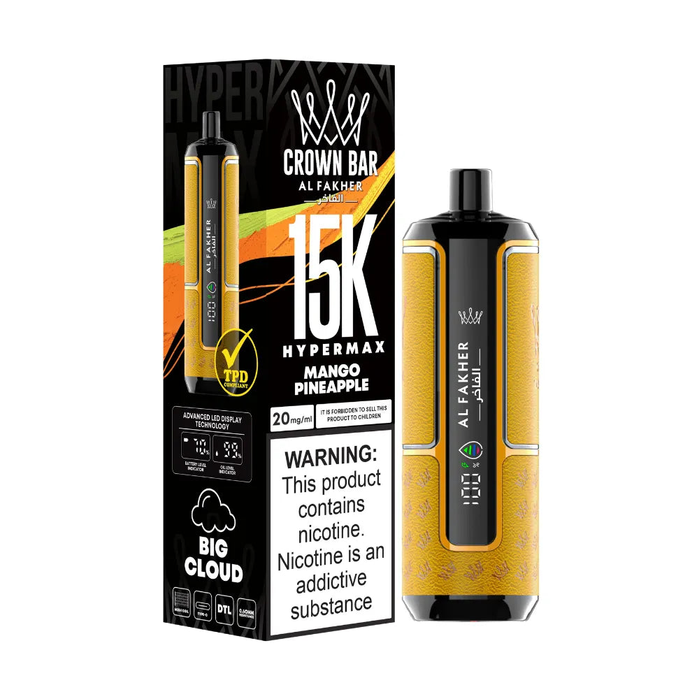 Al Fakher Crown Bar 15K Hypermax Disposable | Eazy Vapes