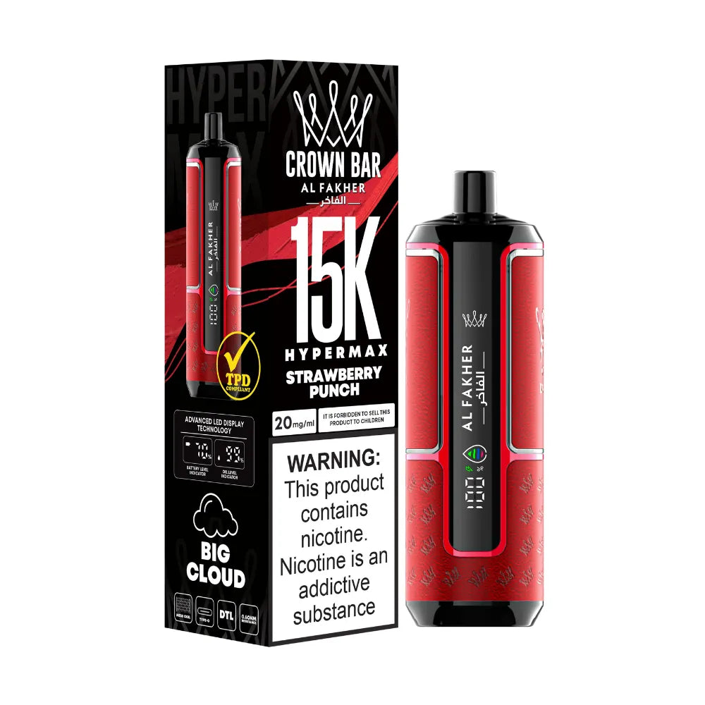 Al Fakher Crown Bar 15K Hypermax Disposable | Eazy Vapes