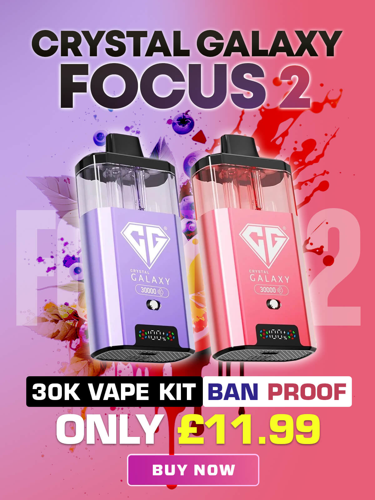 Crystal Galaxy Focus 2 30K Vape Kit - Eazy Vapes