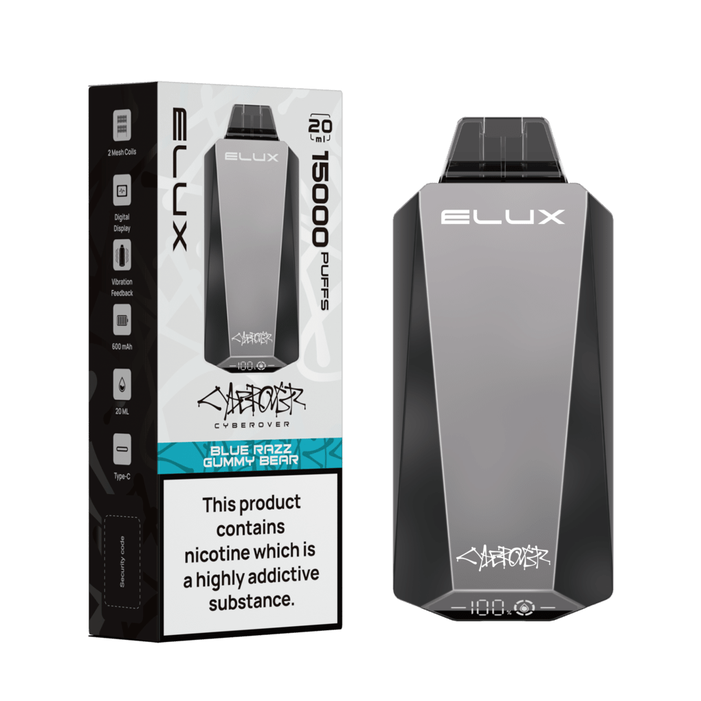 Elux Cyberover 15000 Puff Disposable | Only £5.99 each | Eazy Vapes