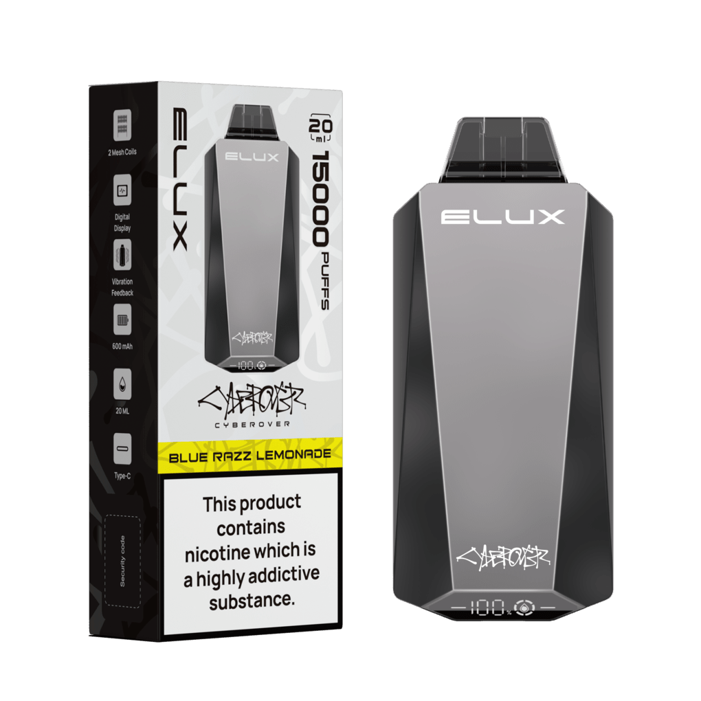 Elux Cyberover 15000 Puff Disposable | Only £5.99 each | Eazy Vapes