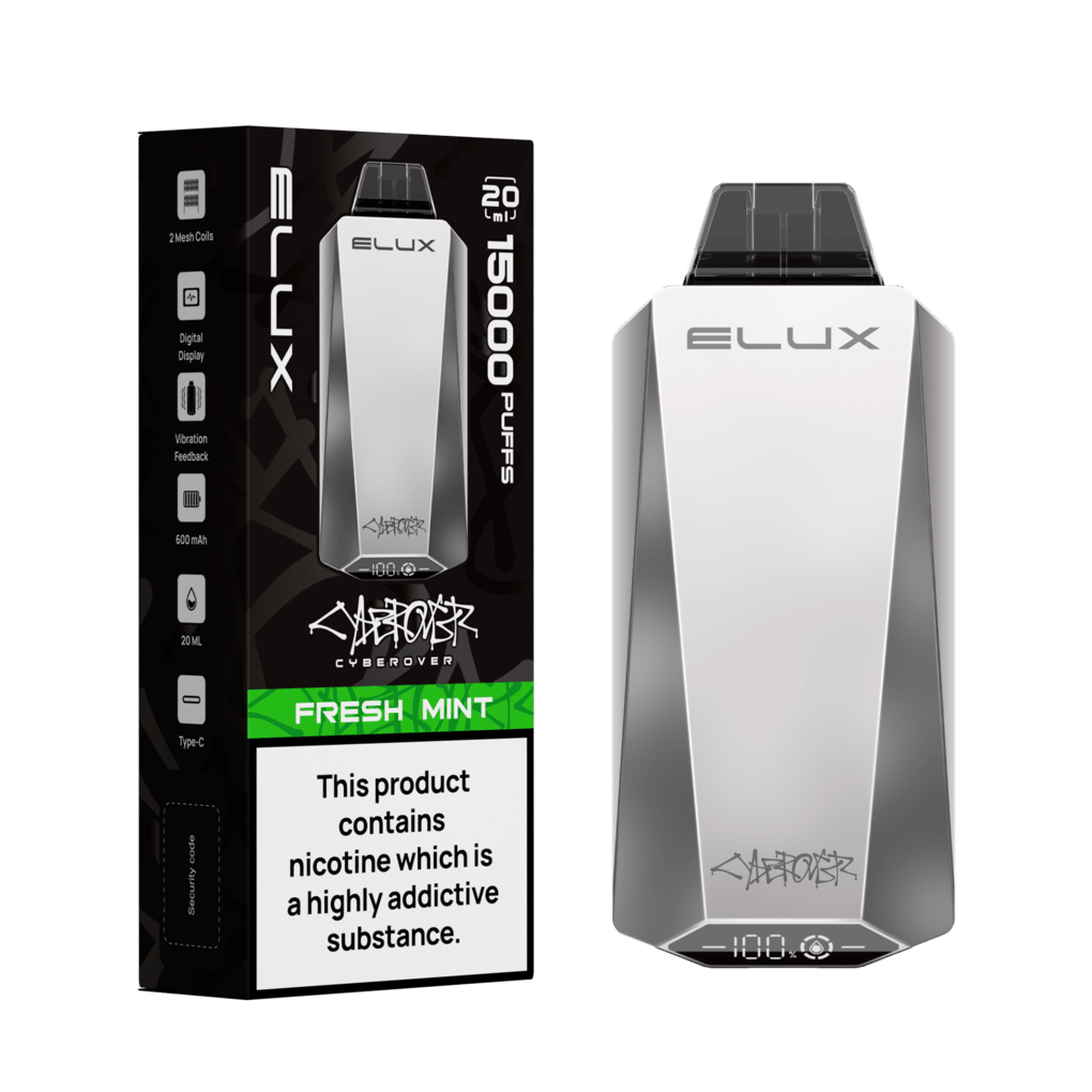 Elux Cyberover 15000 Puff Disposable | Only £5.99 each | Eazy Vapes