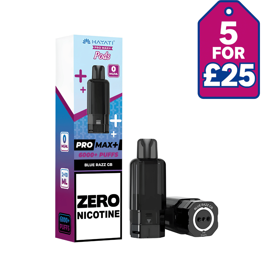 Hayati Pro Max+ 6K Pod Refills 0MG (ZERO NICOTINE)