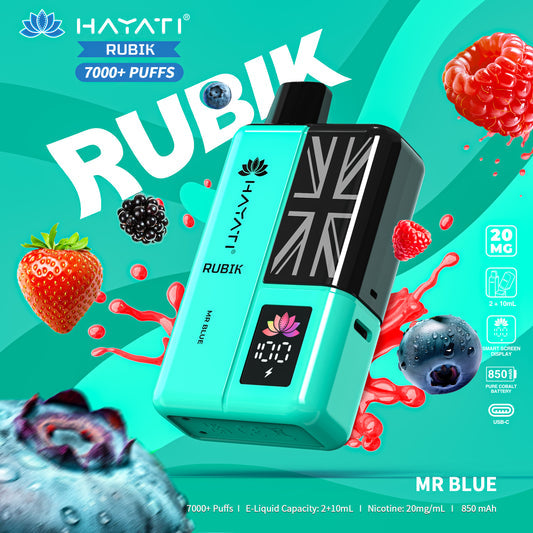 Hayati Rubik 7000+ Disposable Vape | Eazy Vapes