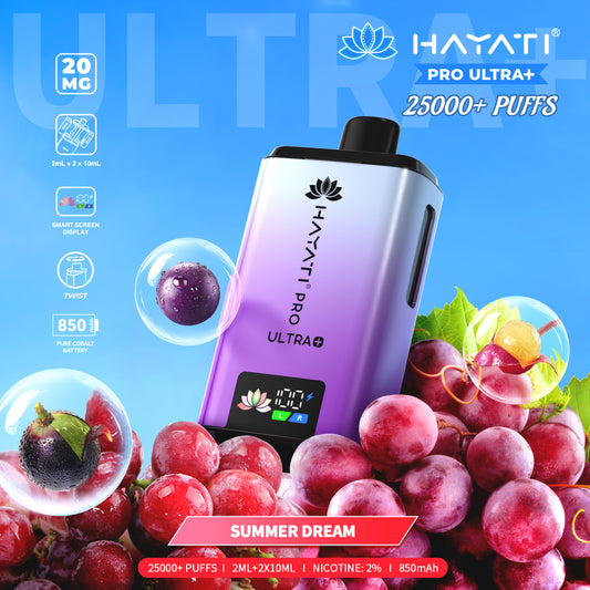 Hayati Pro Ultra+ 25,000 Puff Disposable | Eazy Vapes