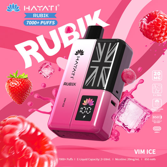 Hayati Rubik 7000+ Disposable Vape | Eazy Vapes