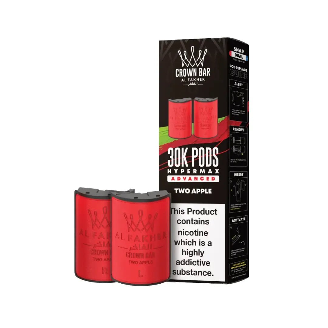 Al Fakher 30K Hypermax Refill Pods | 30,000 Puffs 3 for 12 Al Fakher 30K Hypermax Refill Pods | 30,000 Puffs 3 for 12