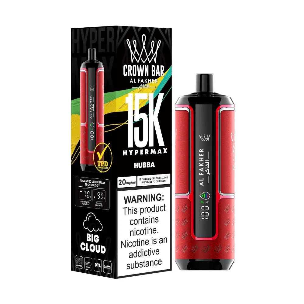Al Fakher Crown Bar 15K Hypermax Disposable | Only 6.99 Al Fakher Crown Bar 15K Hypermax Disposable | Only 6.99