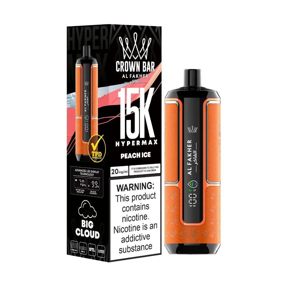 Al Fakher Crown Bar 15K Hypermax Disposable | Only 6.99 Al Fakher Crown Bar 15K Hypermax Disposable | Only 6.99