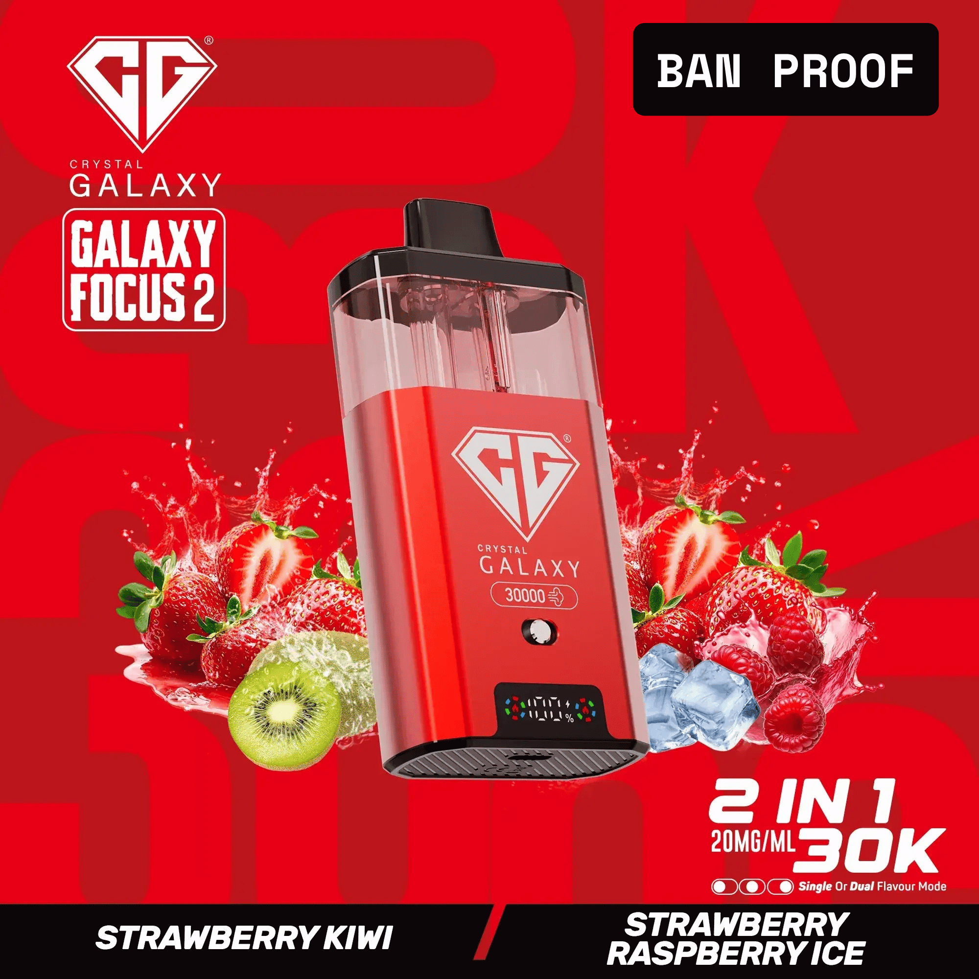 Crystal Galaxy Focus 2 30K Prefilled Pod Kit  30,000 Puffs
