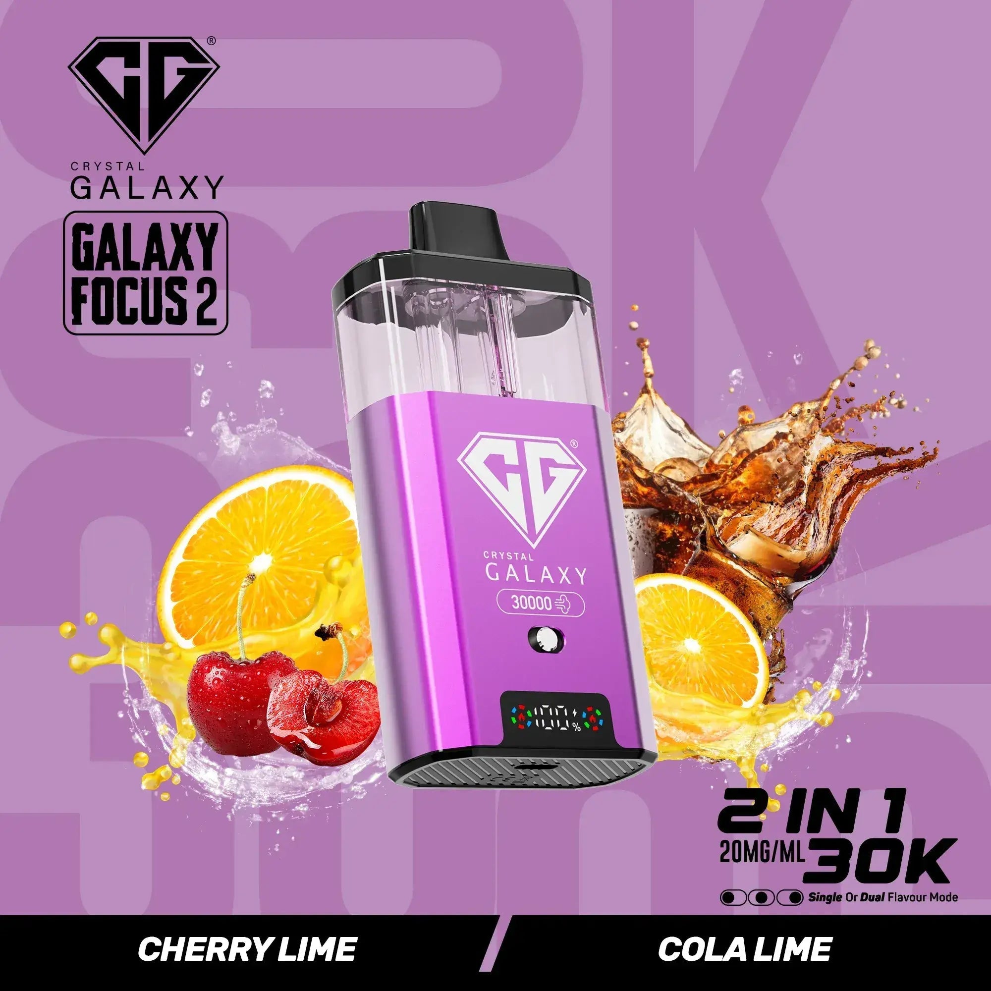 Crystal Galaxy Focus 2 30K Prefilled Pod Kit 30,000 Puffs Crystal Galaxy Focus 2 30K Prefilled Pod Kit 30,000 Puffs