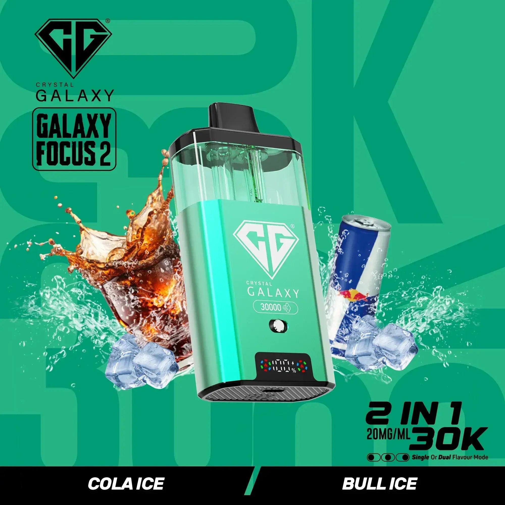 Crystal Galaxy Focus 2 30K Prefilled Pod Kit 30,000 Puffs Crystal Galaxy Focus 2 30K Prefilled Pod Kit 30,000 Puffs