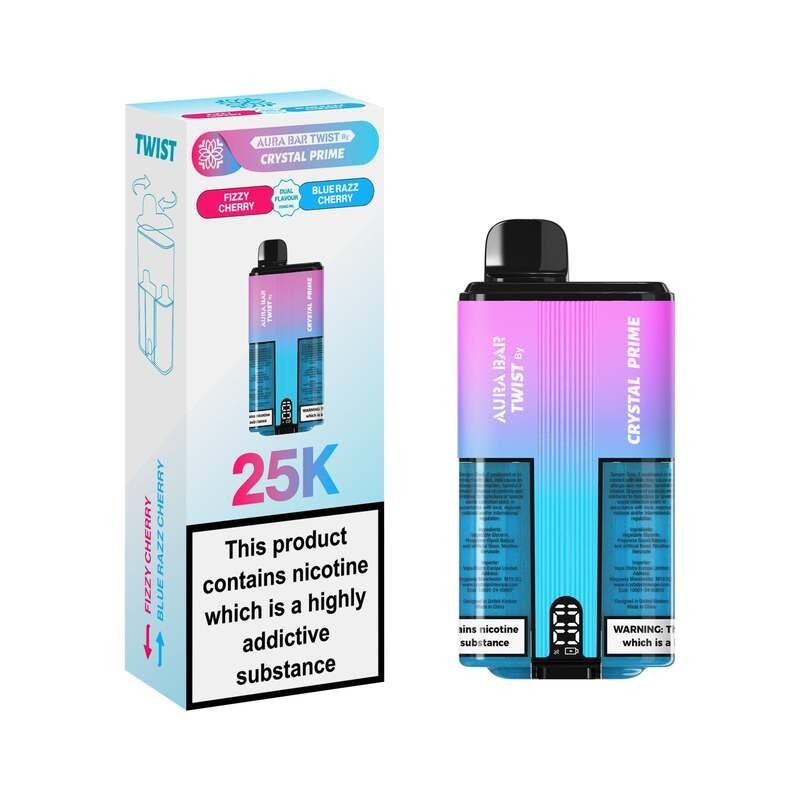 Crystal Prime Twist 25000 | Dual-Flavour Disposable Vape | Eazy Vapes