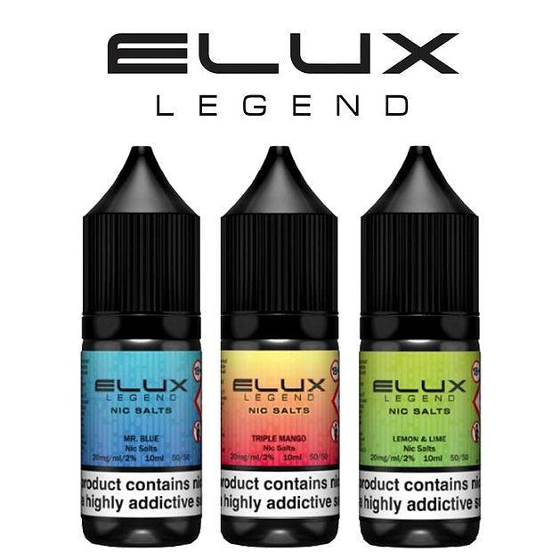 Elux Legend Nic Salt 10ml Liquid - Only £2.99 each | eazyvapes