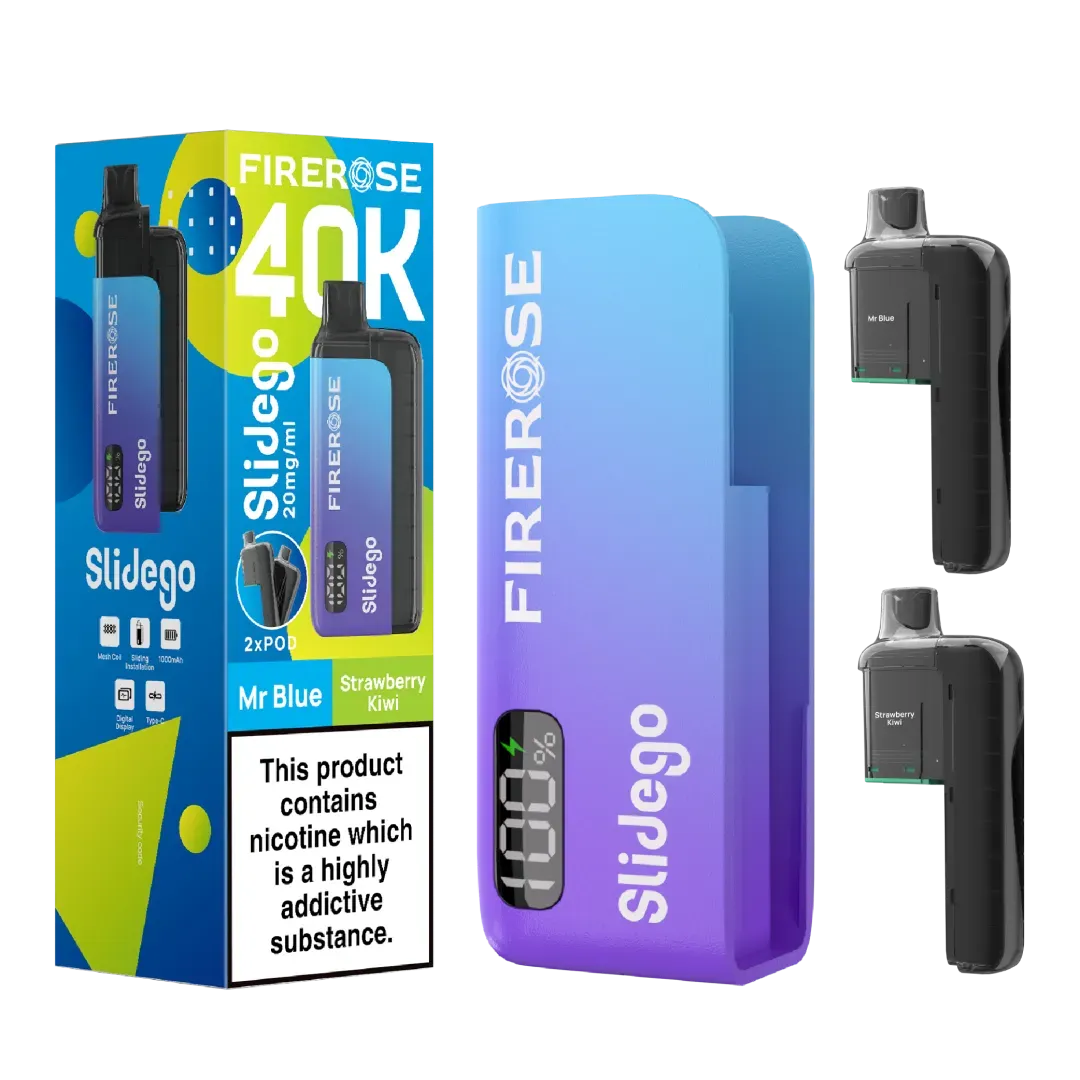 SlideGo 40K Vape by Firerose  40,000 Puffs | Prefilled Pod System