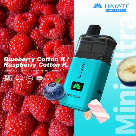 Hayati Mini Ultra 1,500 Puff Dual Flavour Pod Kit | 5 for 12 Hayati Mini Ultra 1,500 Puff Dual Flavour Pod Kit | 5 for 12