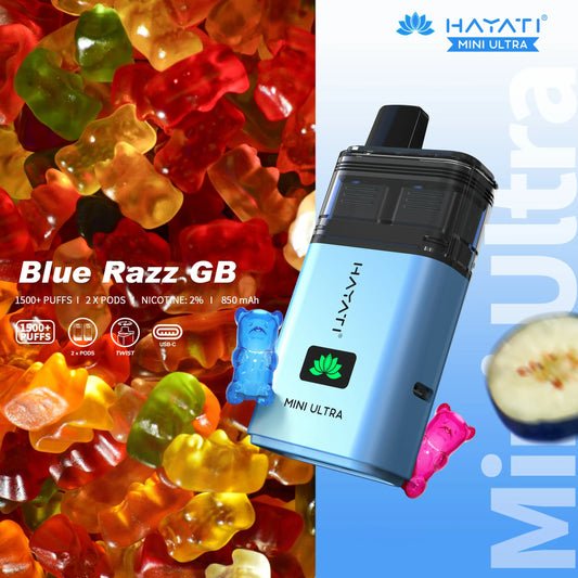 Hayati Mini Ultra 1,500 Puff Dual Flavour Pod Kit