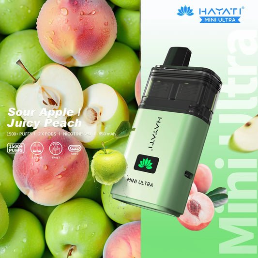 Hayati Mini Ultra 1,500 Puff Dual Flavour Pod Kit | 5 for 12 Hayati Mini Ultra 1,500 Puff Dual Flavour Pod Kit | 5 for 12