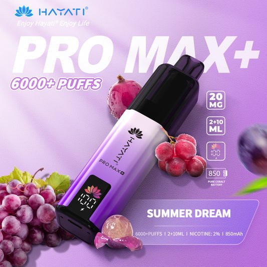 Hayati Pro Max+ 6000 Puffs Vape Kit - Eazy Vapes