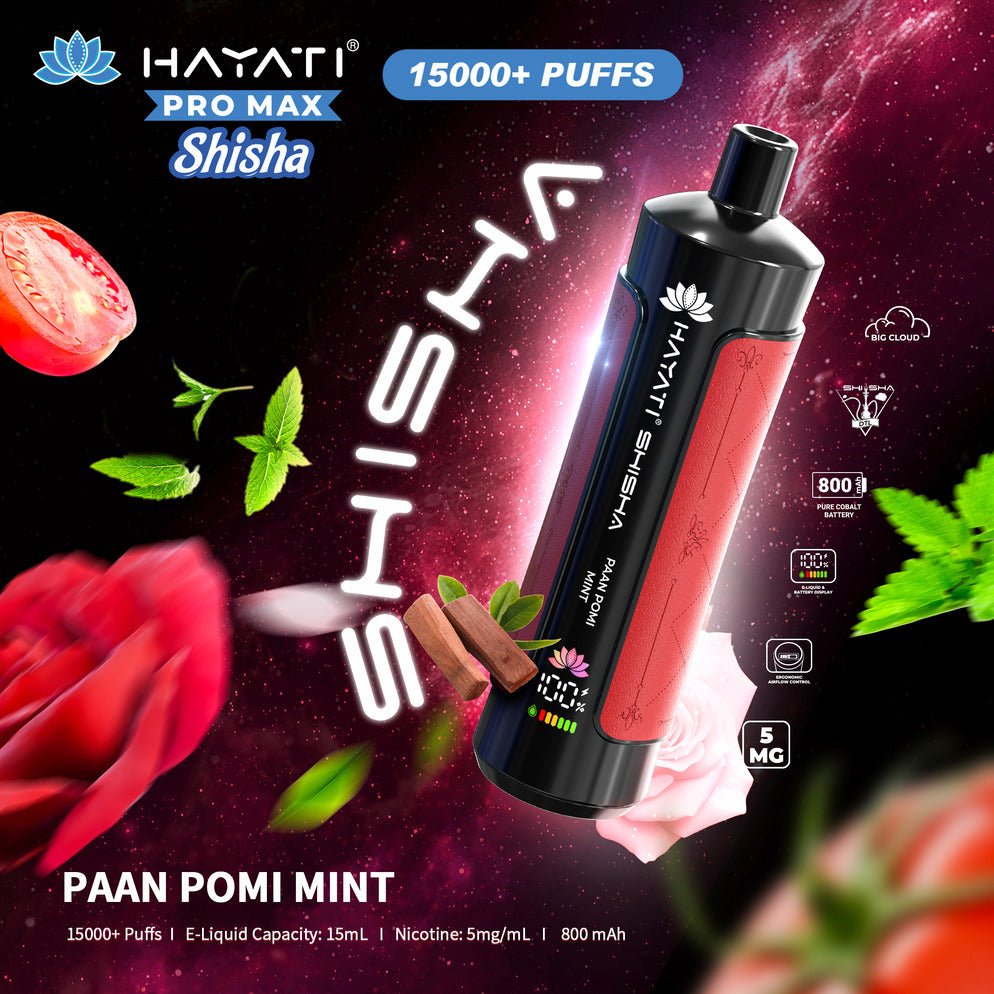 Hayati Pro Max Shisha 15000 Puffs Disposable - Eazy Vapes