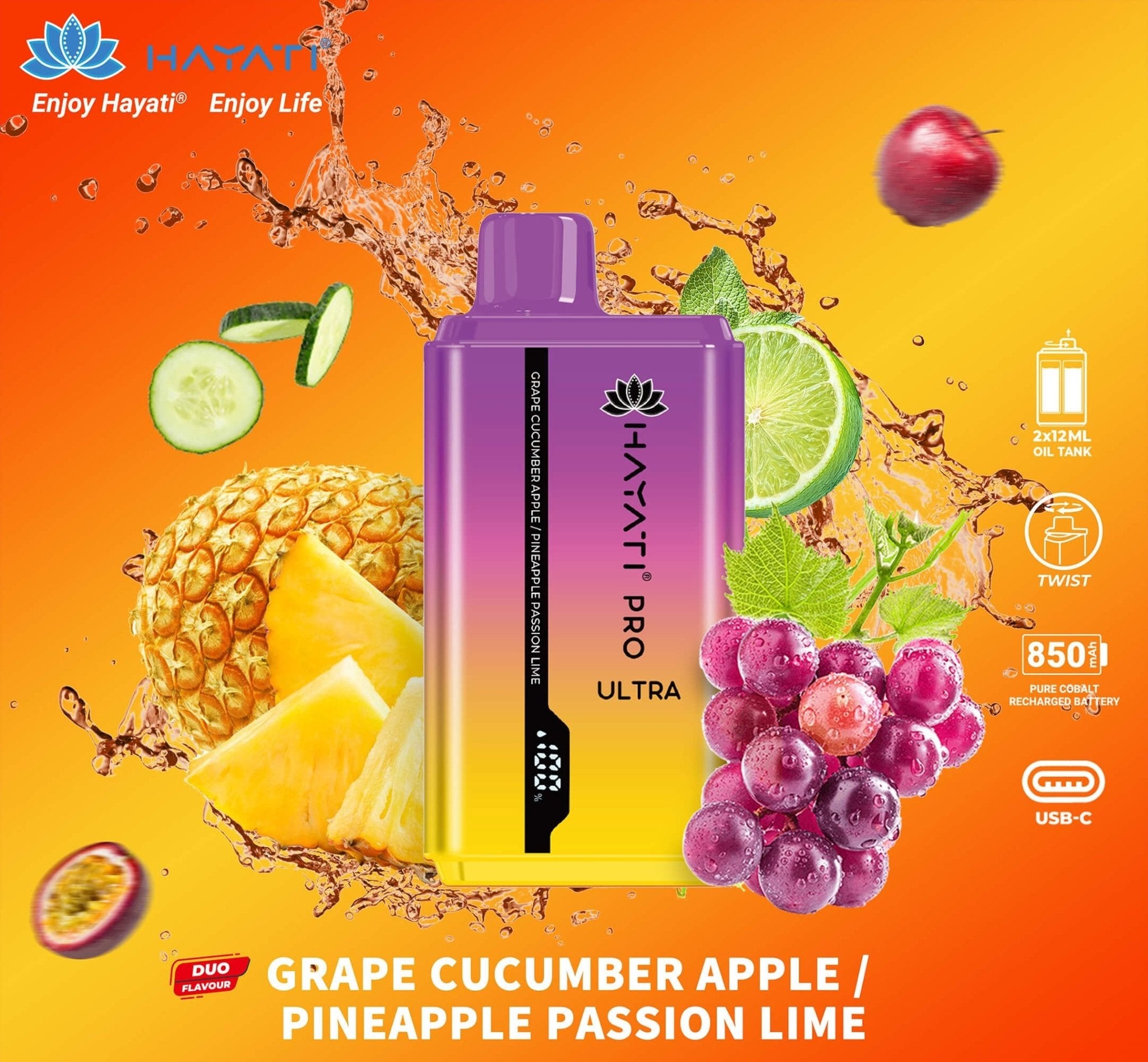 Hayati Pro Ultra 15000 Puffs Disposable - Eazy Vapes