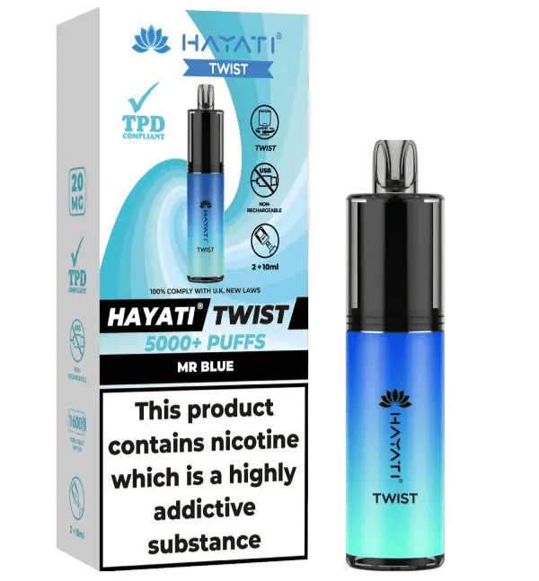Hayati Twist 5000 Puff Disposable | Only 3.99 each Hayati Twist 5000 Puff Disposable | Only 3.99 each
