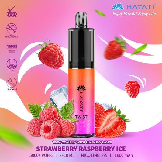 Hayati Twist 5000 Puff Disposable | Only 3.99 each Hayati Twist 5000 Puff Disposable | Only 3.99 each