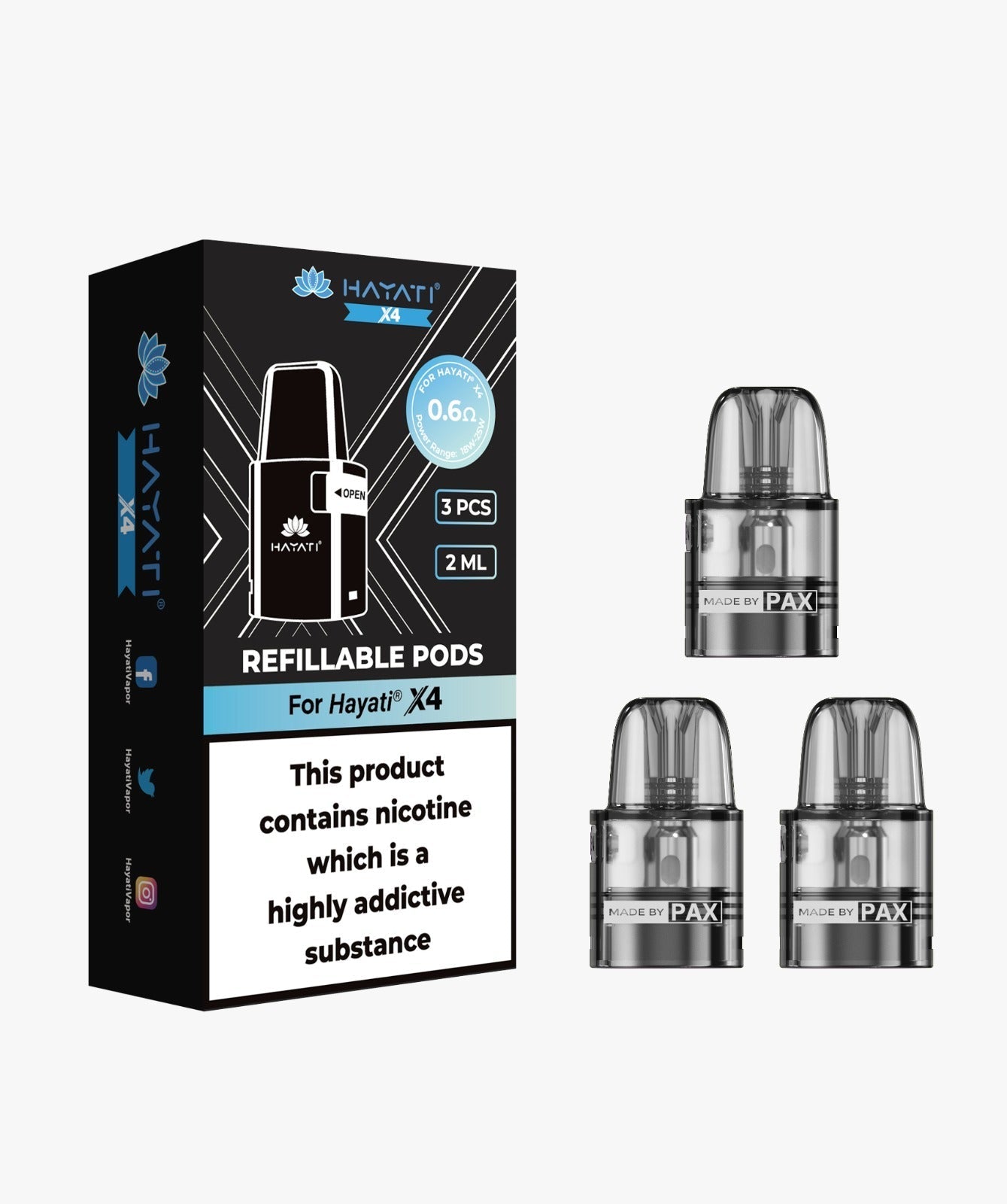 Hayati X4 Refillable Replacement Pods | Eazy Vapes Hayati X4 Refillable Replacement Pods | Eazy Vapes